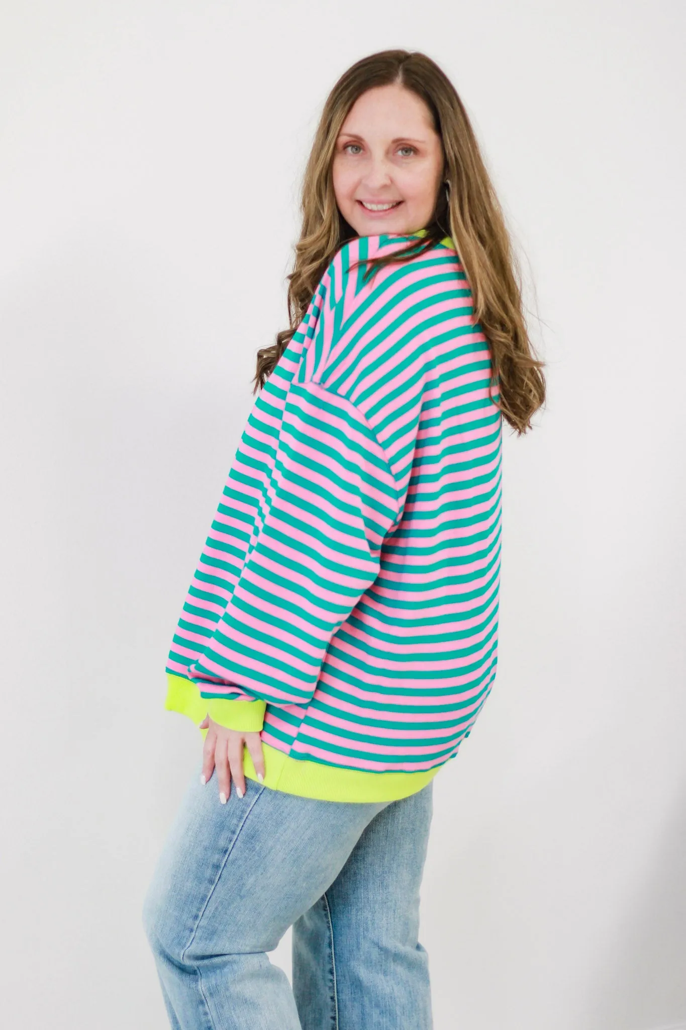 I Saw the Sign Striped Top