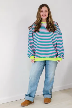 I Saw the Sign Striped Top