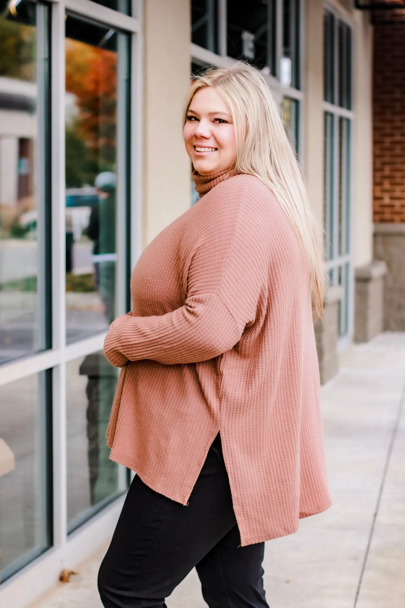 I'm Falling for It Cowl Neck Top