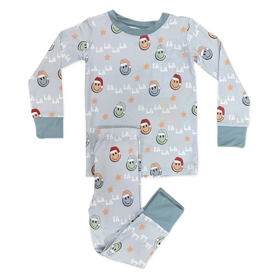 In My Jammers Festive Smiley Face L/S 2pc PJ Set