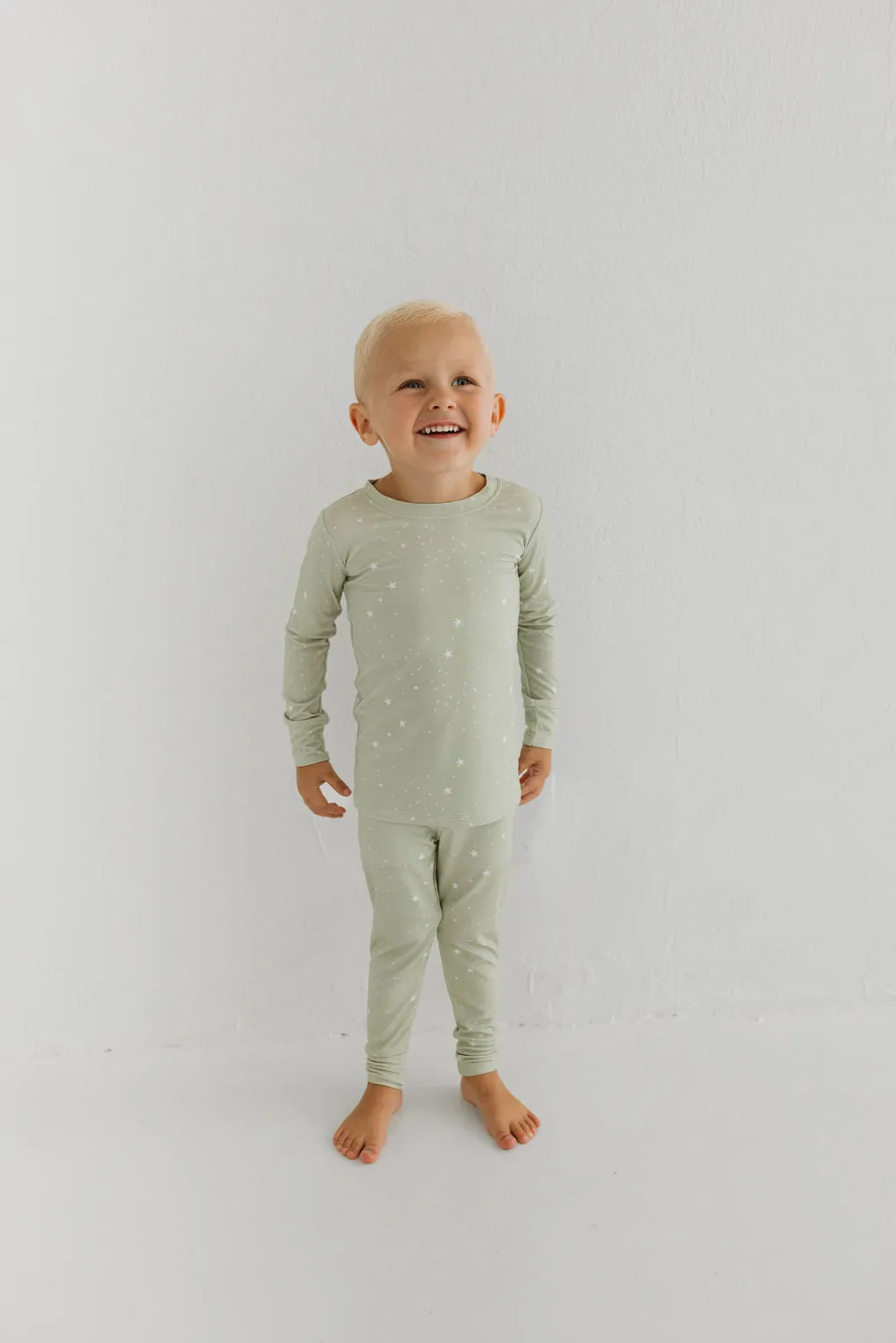 In My Jammers Green Star L/S 2pc PJ Set
