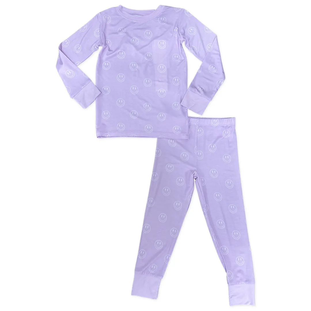 In My Jammers Lavender Smiley L/S 2pc PJ Set