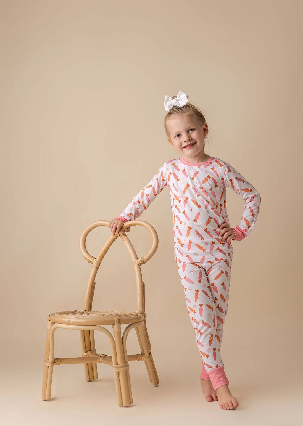 In My Jammers Pink Carrot L/S 2pc PJ Set