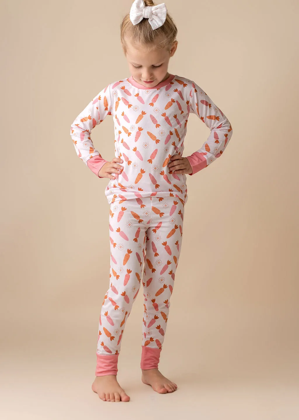In My Jammers Pink Carrot L/S 2pc PJ Set