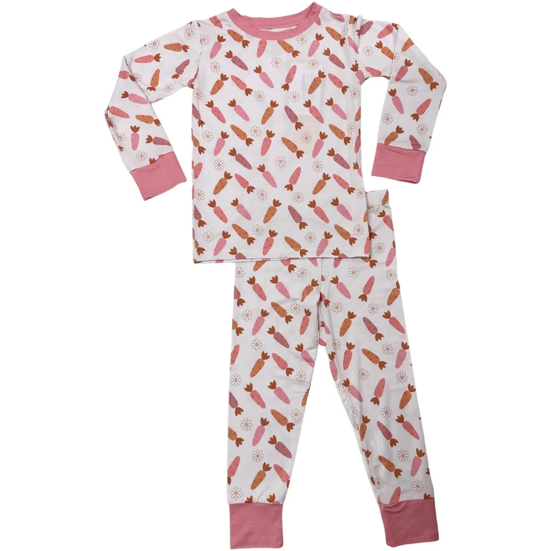 In My Jammers Pink Carrot L/S 2pc PJ Set