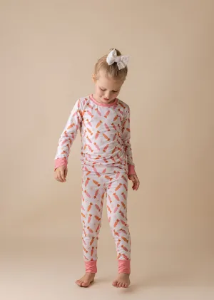 In My Jammers Pink Carrot L/S 2pc PJ Set