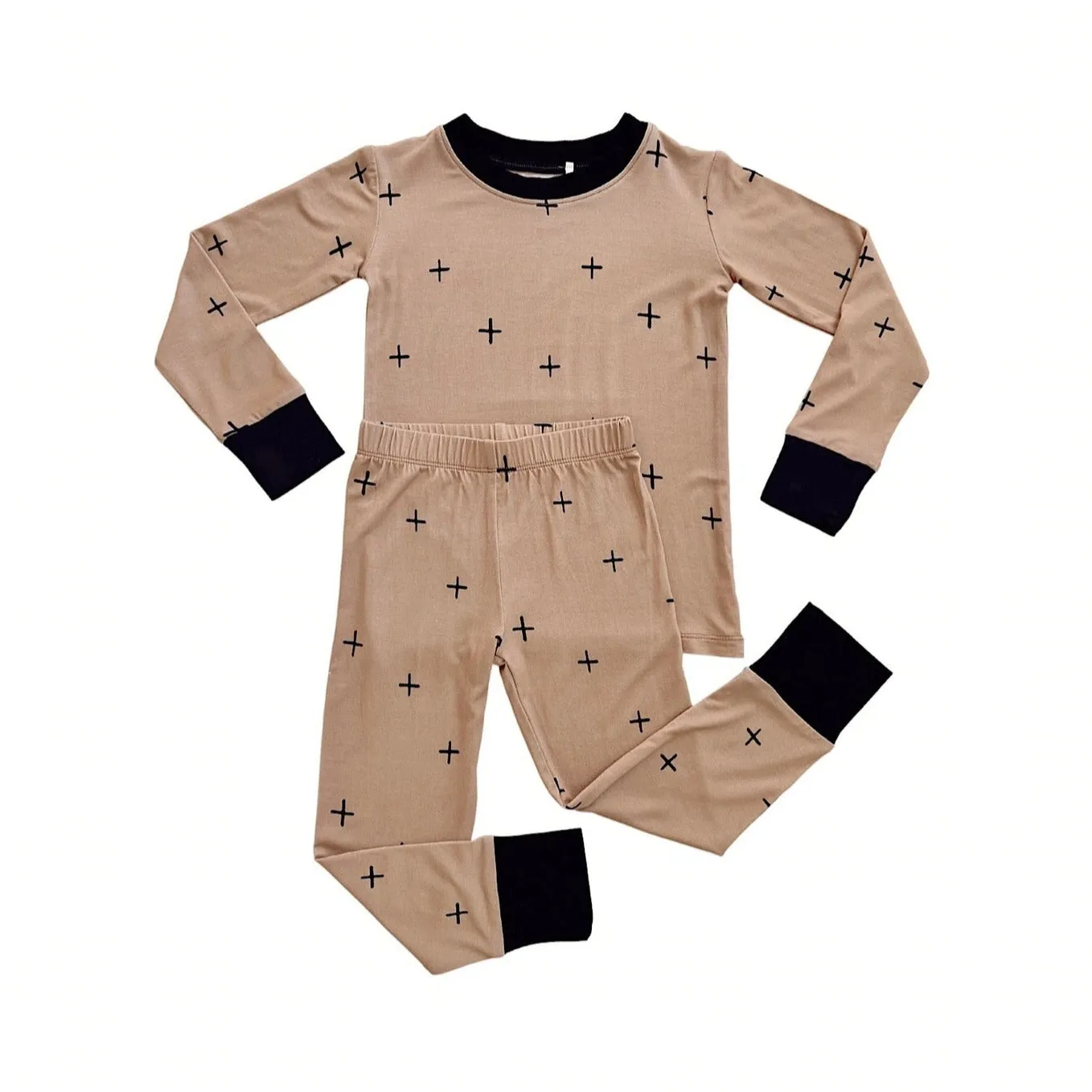 In My Jammers Tan   L/S 2pc PJ Set