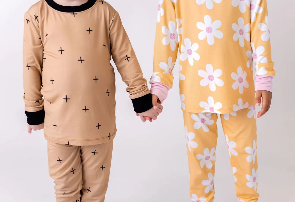 In My Jammers Tan   L/S 2pc PJ Set