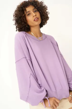 IRIS TIE SLEEVE SWEATSHIRT