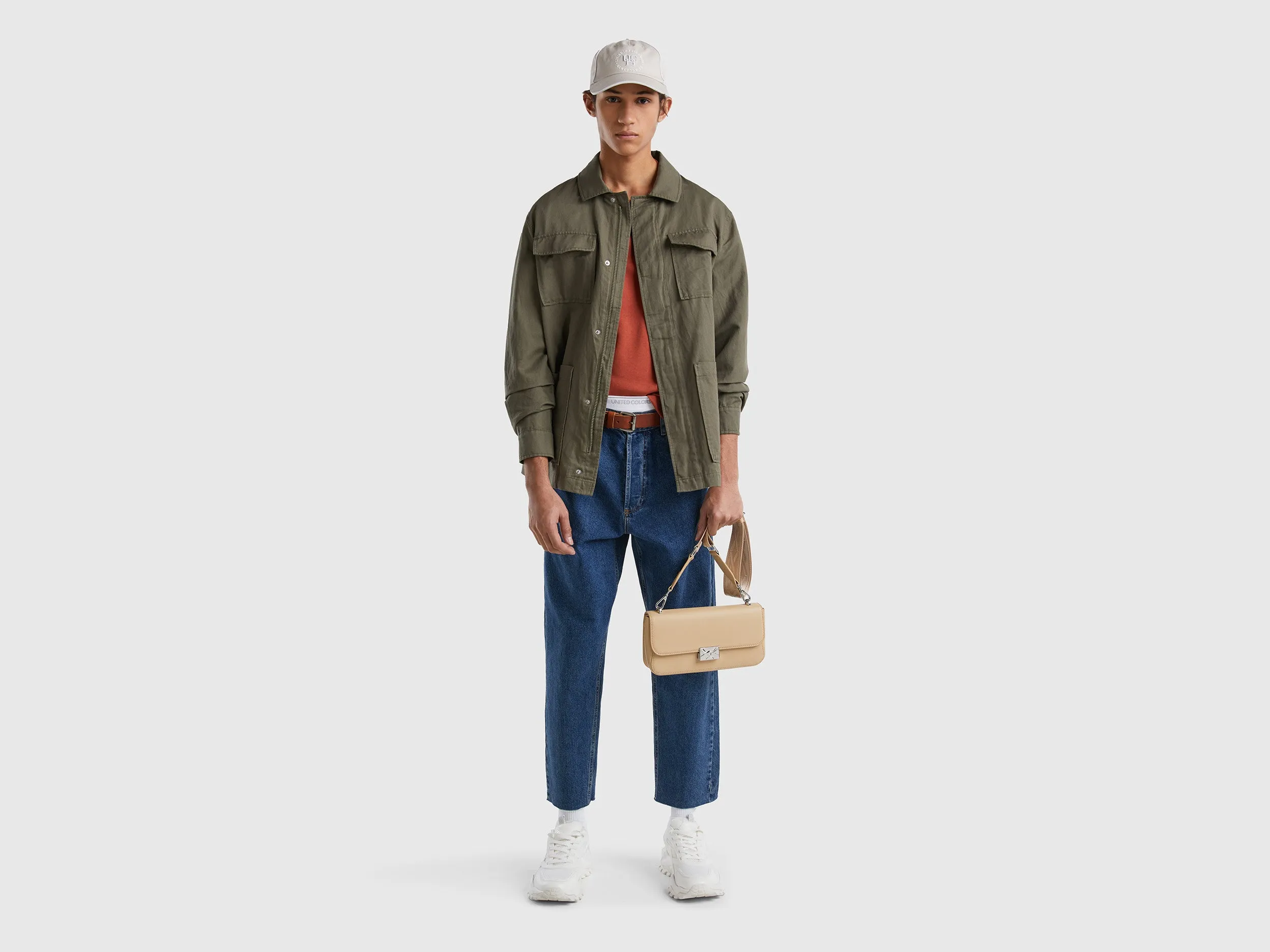 JACKET IN LINEN BLEND