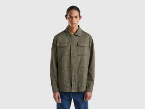 JACKET IN LINEN BLEND