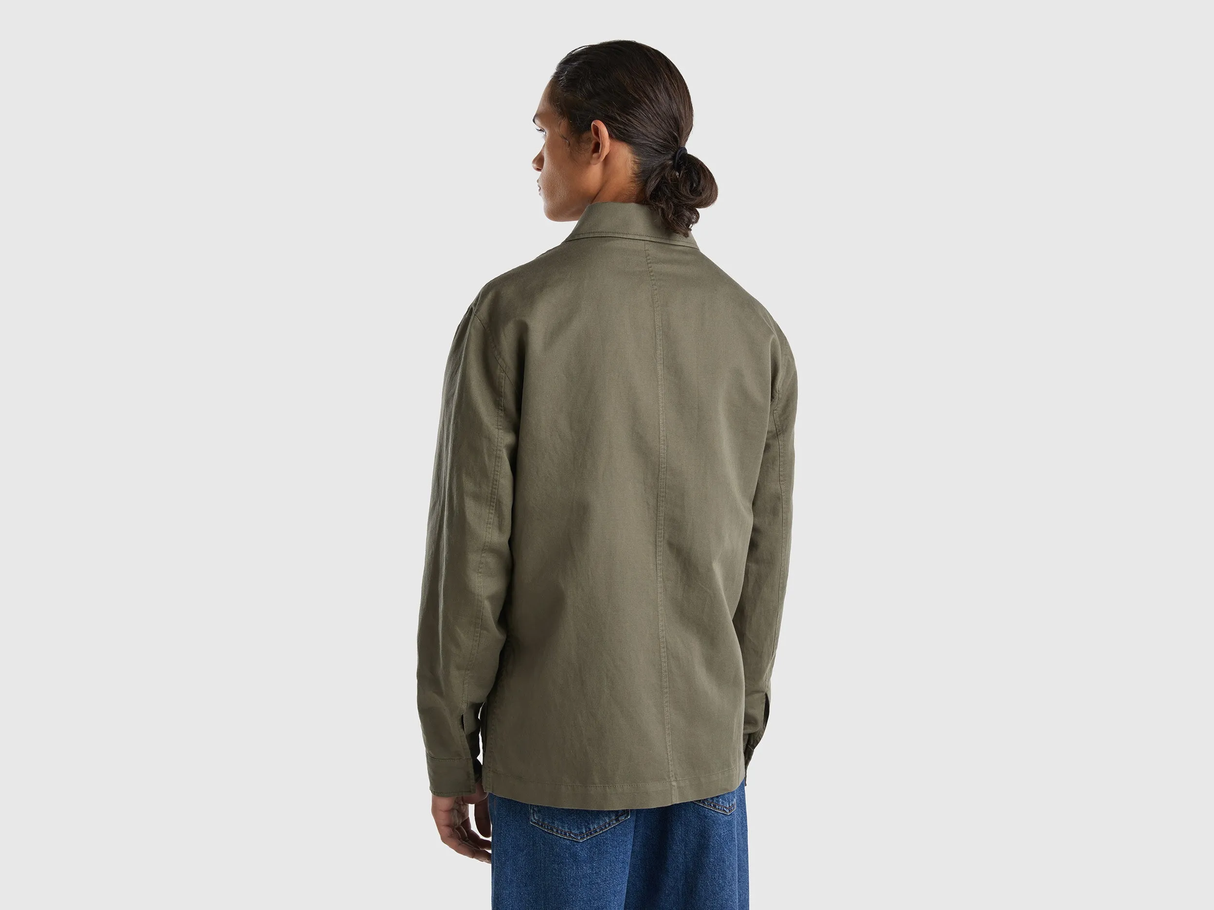 JACKET IN LINEN BLEND