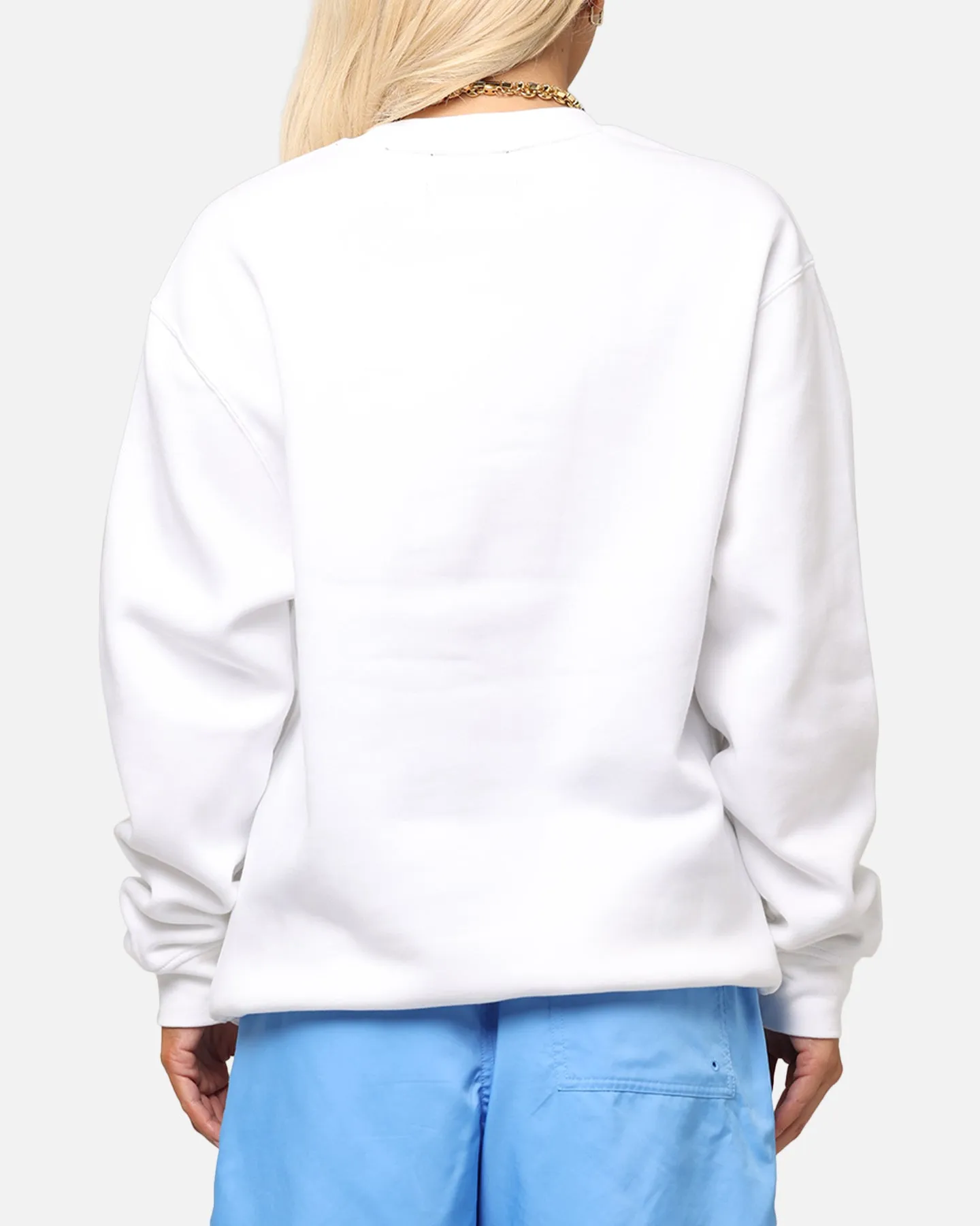 Jordan Essentials Holiday Fleece Crewneck White