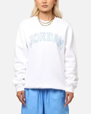 Jordan Essentials Holiday Fleece Crewneck White