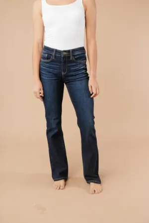 Judy Blue  32" Whiskered Dark Boot Cut Jeans