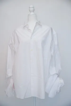 Junya Watanabe White Long Sleeve Puff Blouse