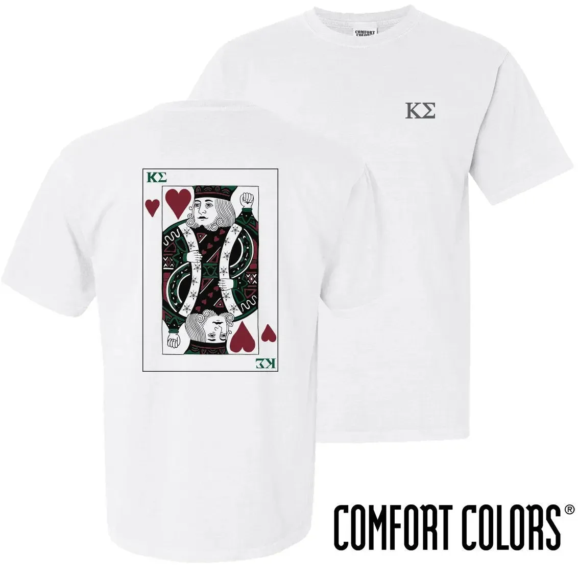Kappa Sig White King of Hearts Short Sleeve Tee