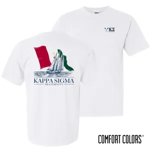 Kappa Sig White Seafarer Short Sleeve Tee