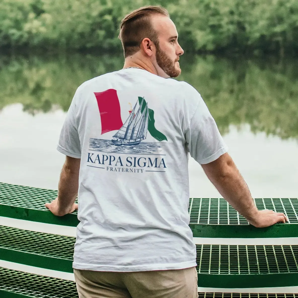 Kappa Sig White Seafarer Short Sleeve Tee