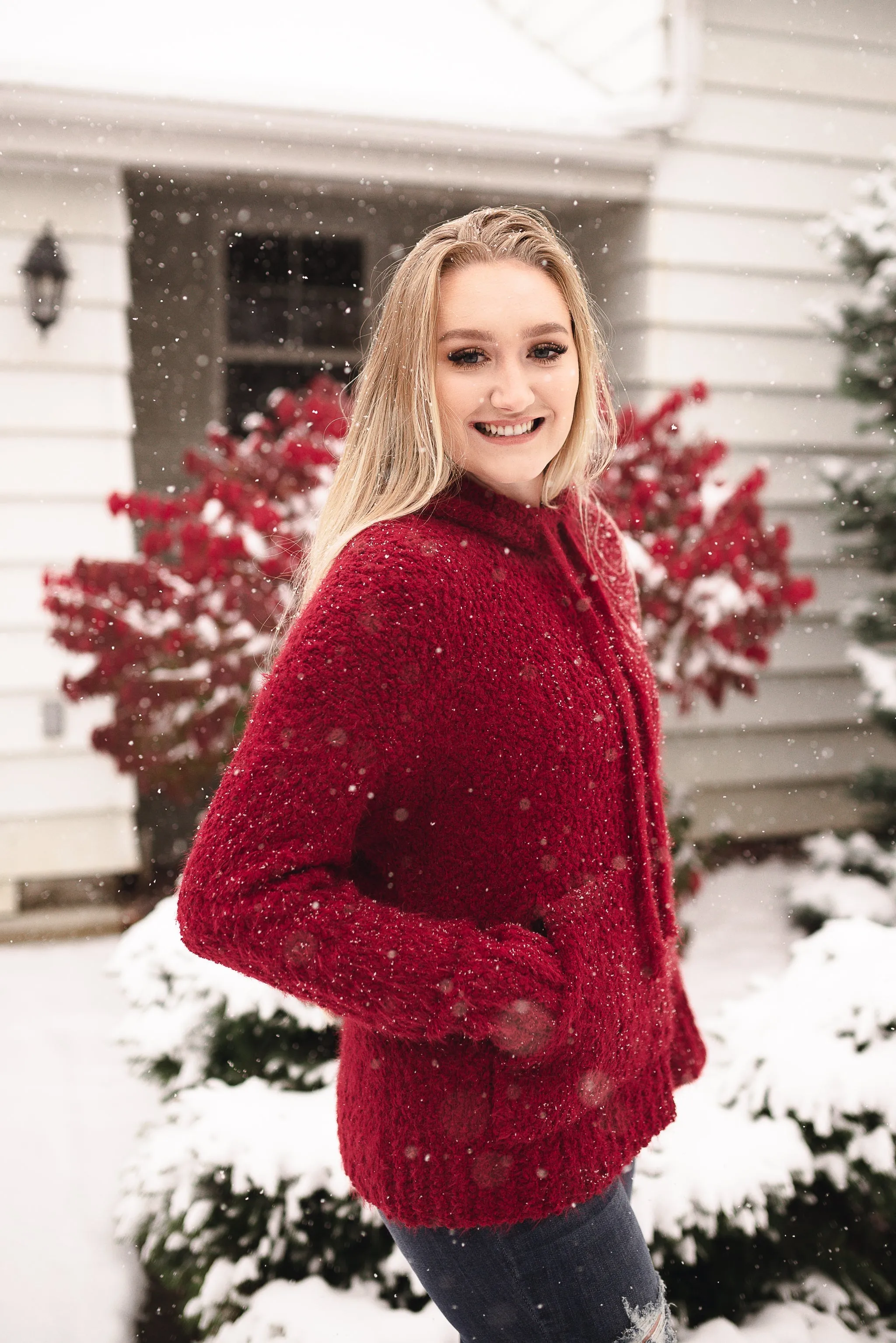 Keep Shining Hoodie In Winter Berry