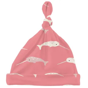 KicKee Pants Knot Hat - Strawberry Narwhal