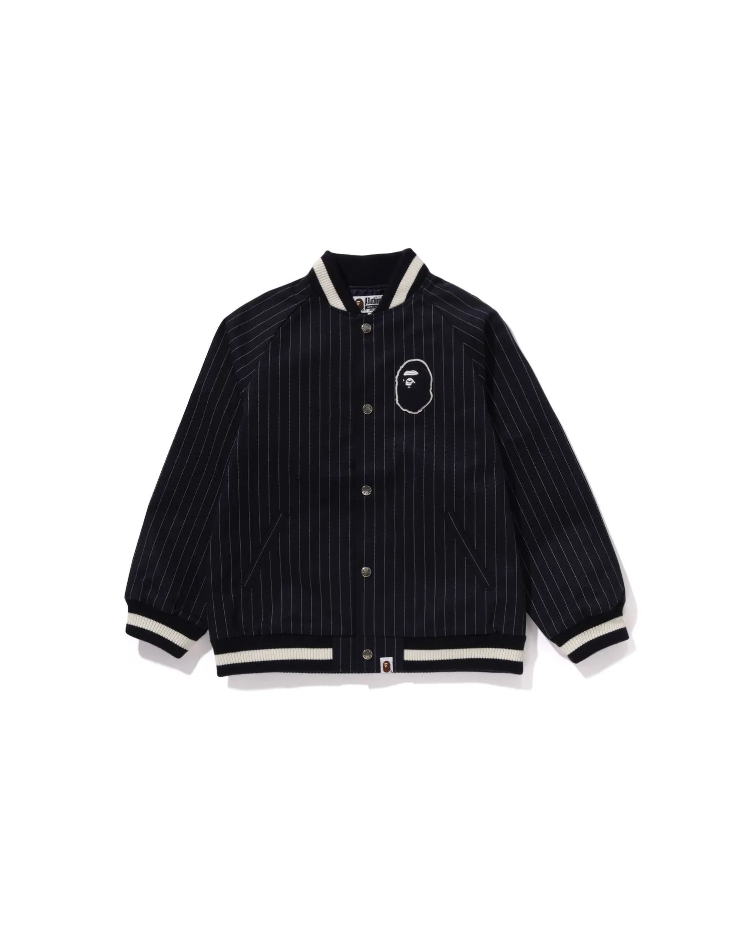 Kids Stripe Stadium Cotton Jacket Jr