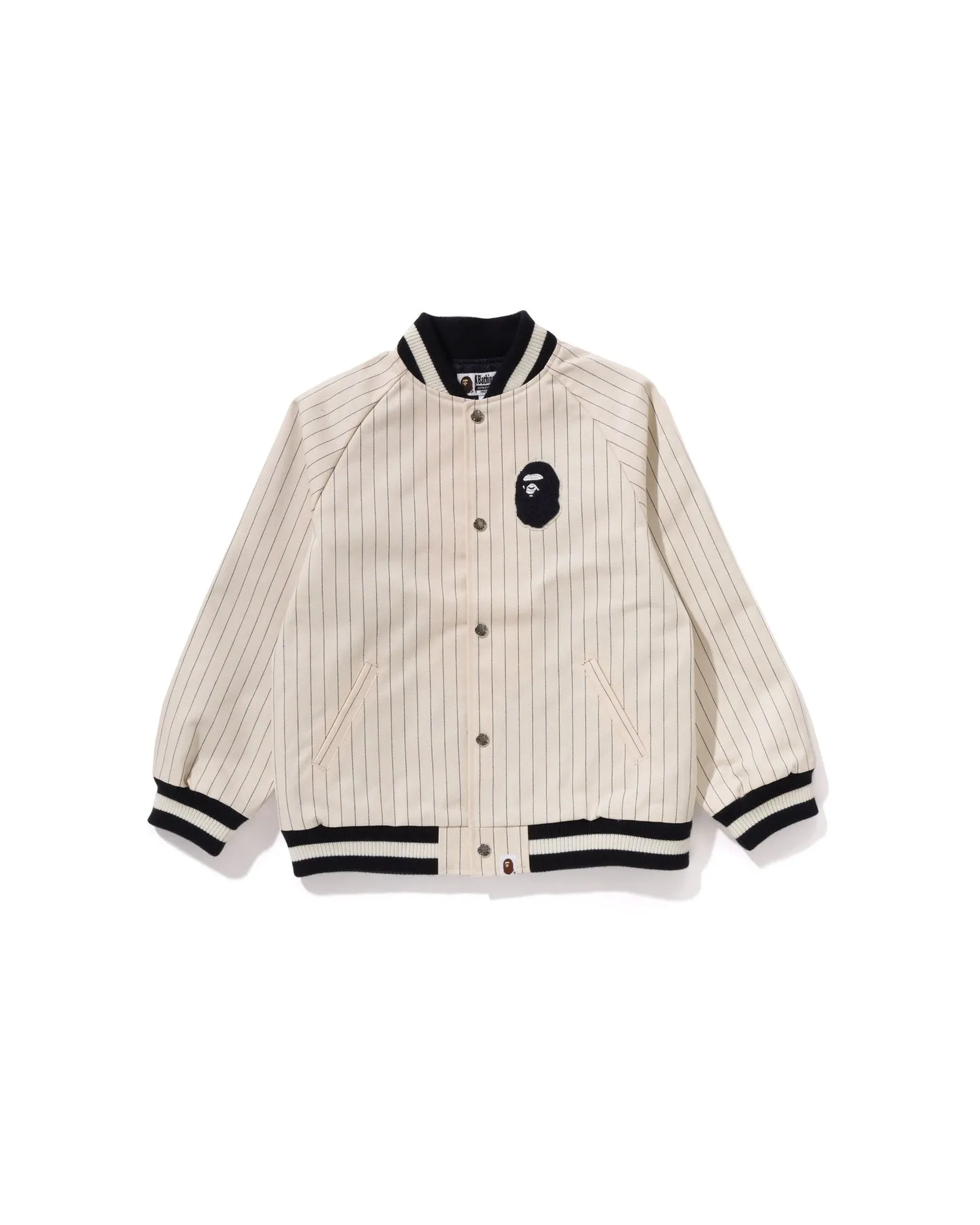 Kids Stripe Stadium Cotton Jacket Jr