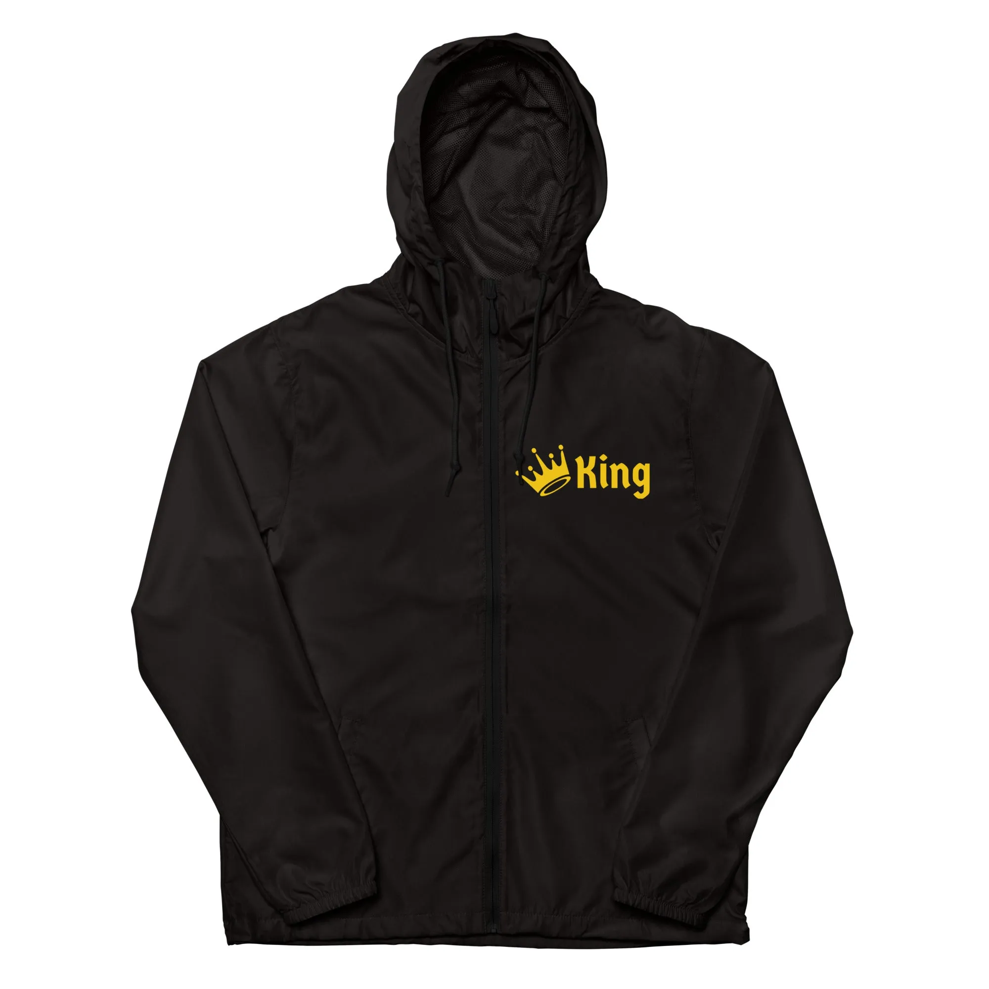 KING Unisex lightweight zip up windbreaker