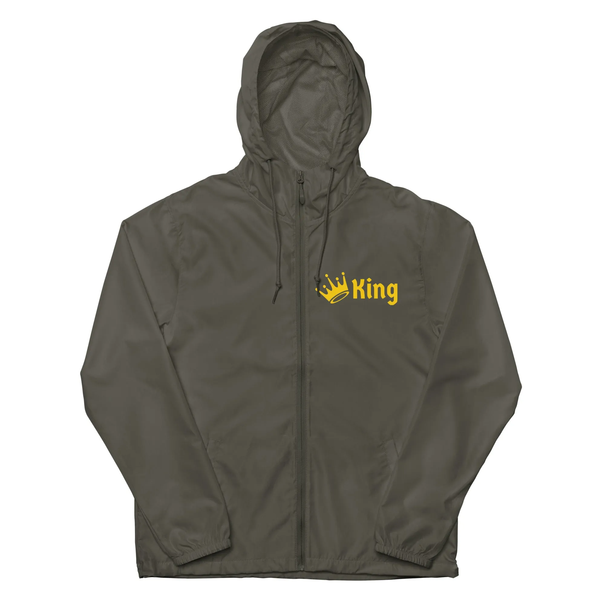 KING Unisex lightweight zip up windbreaker