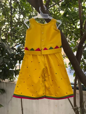 Klingaru Top and Pant Set - Yellow Embroidery Set (PRE ORDER)