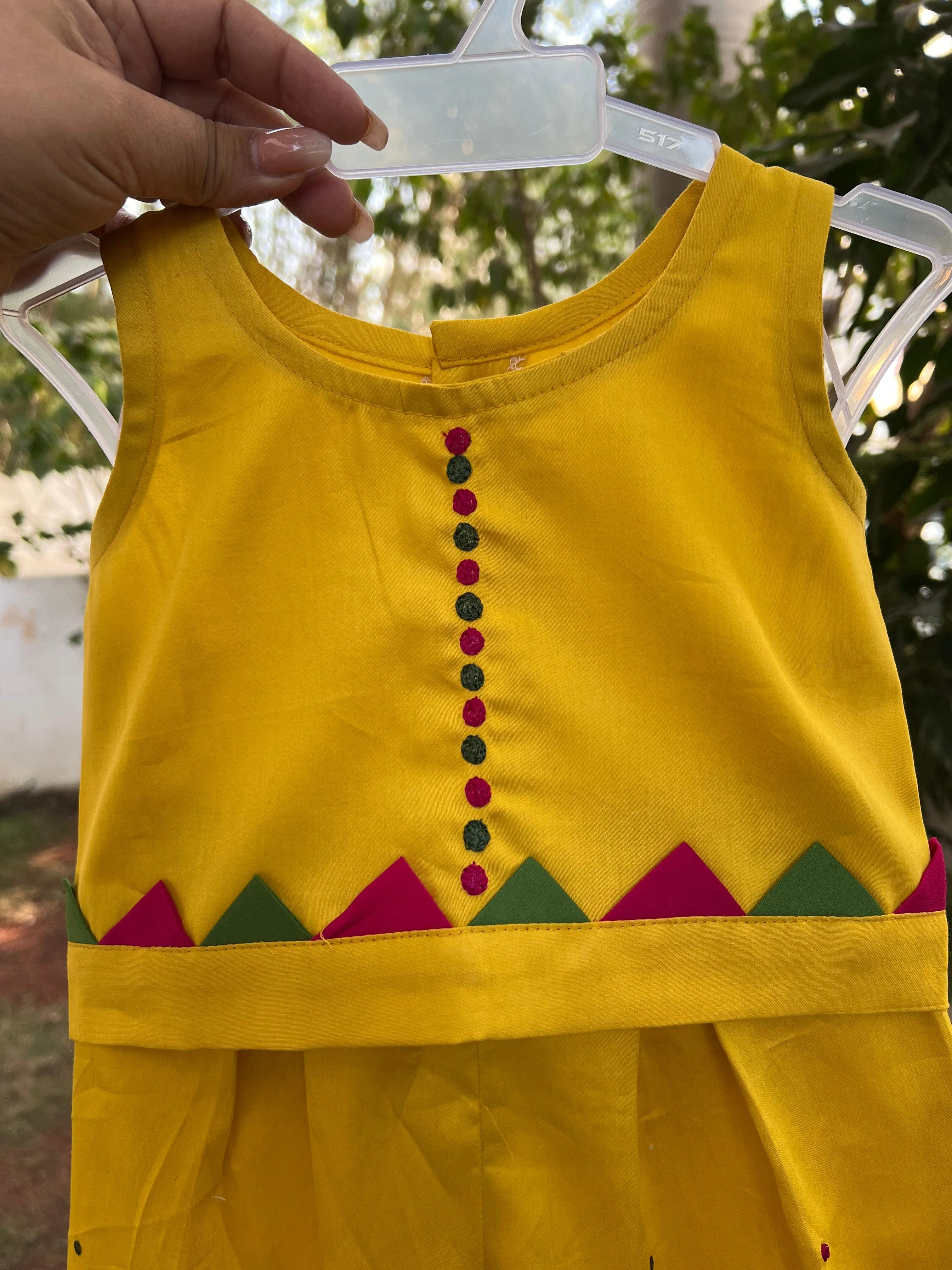 Klingaru Top and Pant Set - Yellow Embroidery Set (PRE ORDER)
