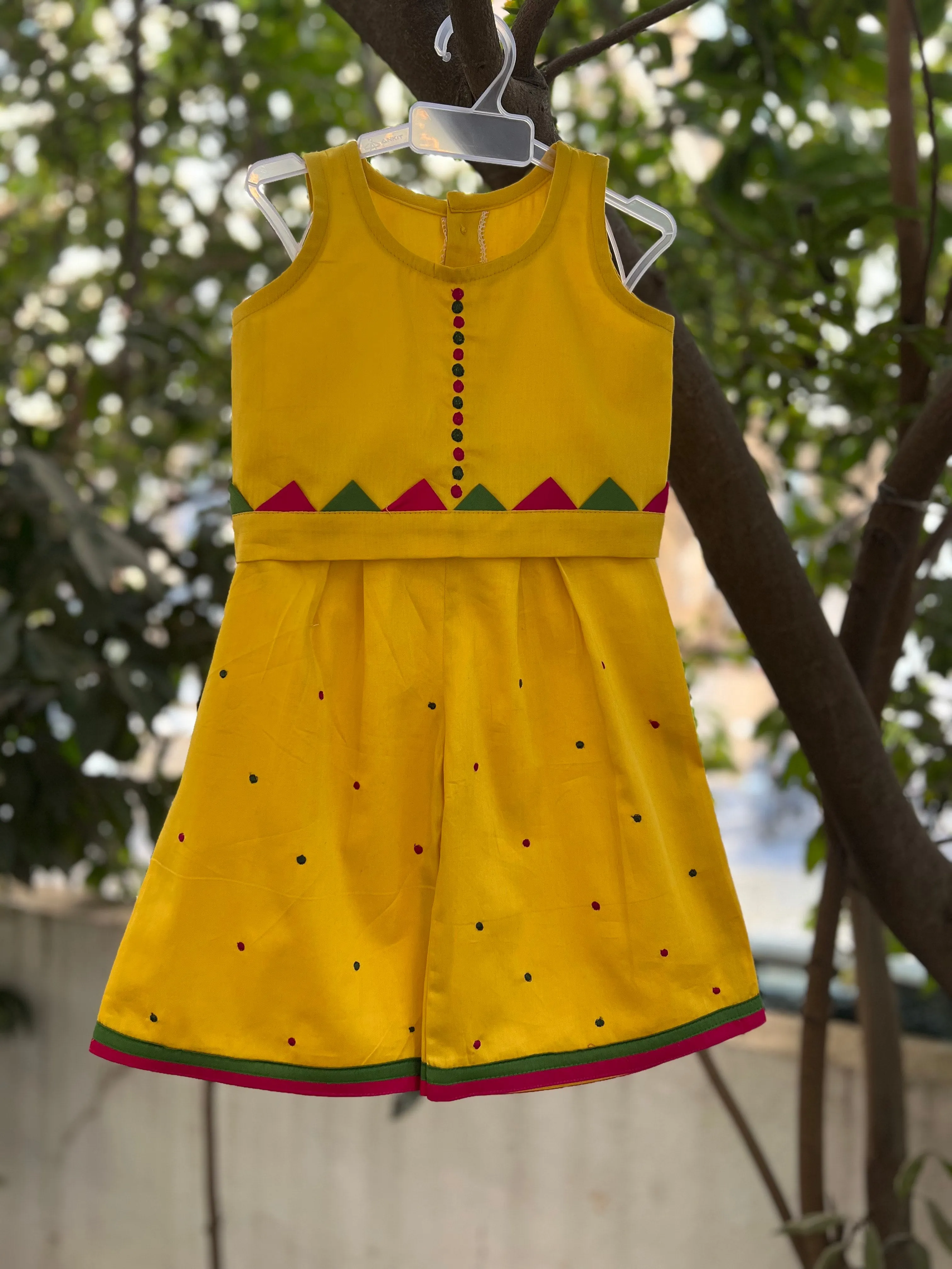 Klingaru Top and Pant Set - Yellow Embroidery Set (PRE ORDER)