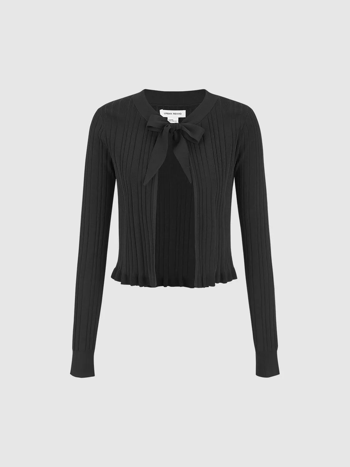 Lace Up Front Knitted Cardigans
