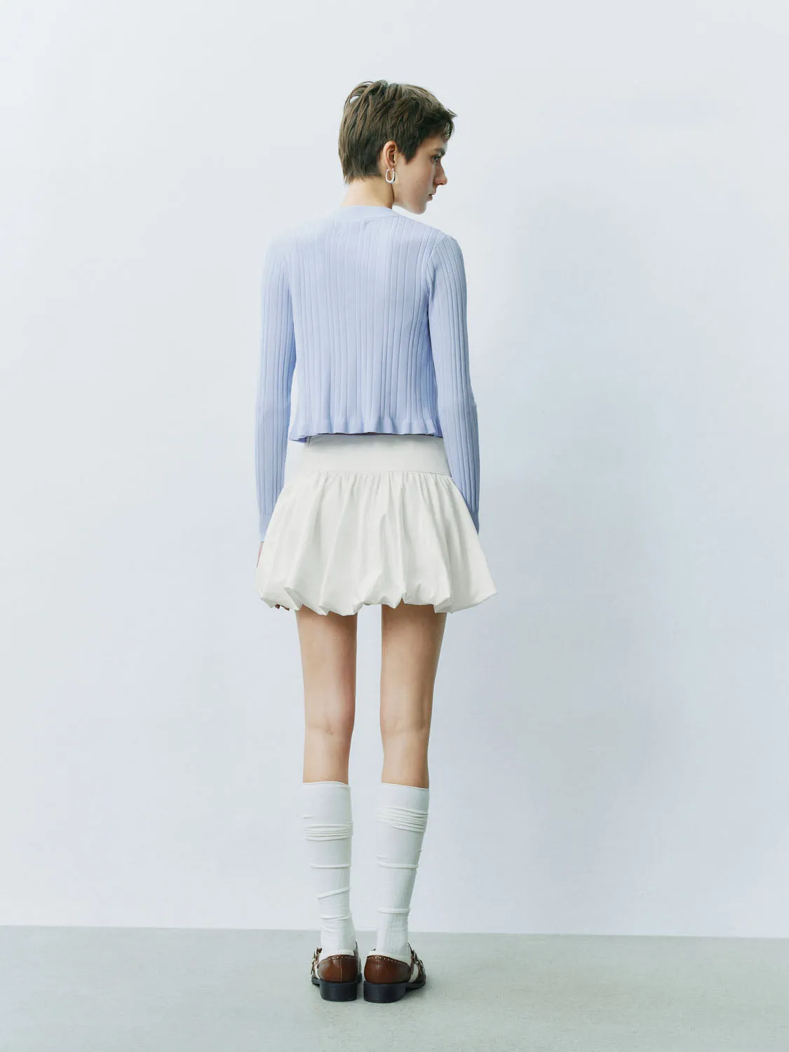 Lace Up Front Knitted Cardigans