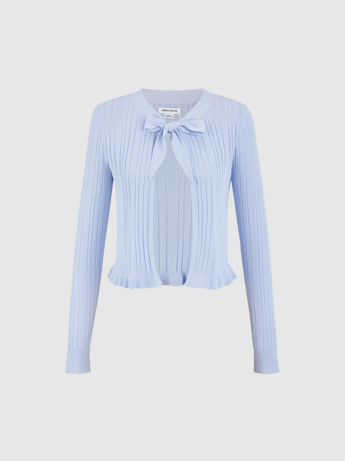 Lace Up Front Knitted Cardigans