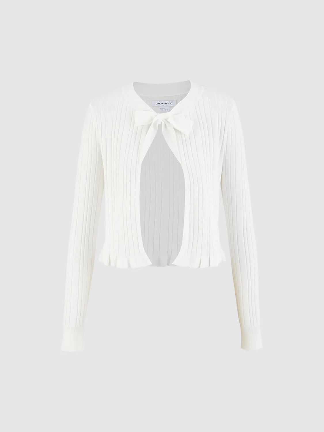 Lace Up Front Knitted Cardigans