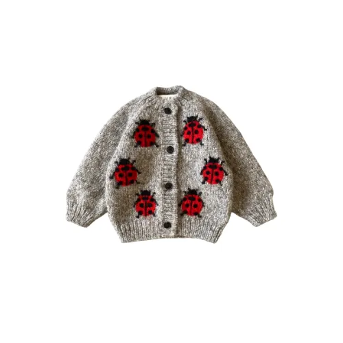 Ladybug cardigan | Dark Grey