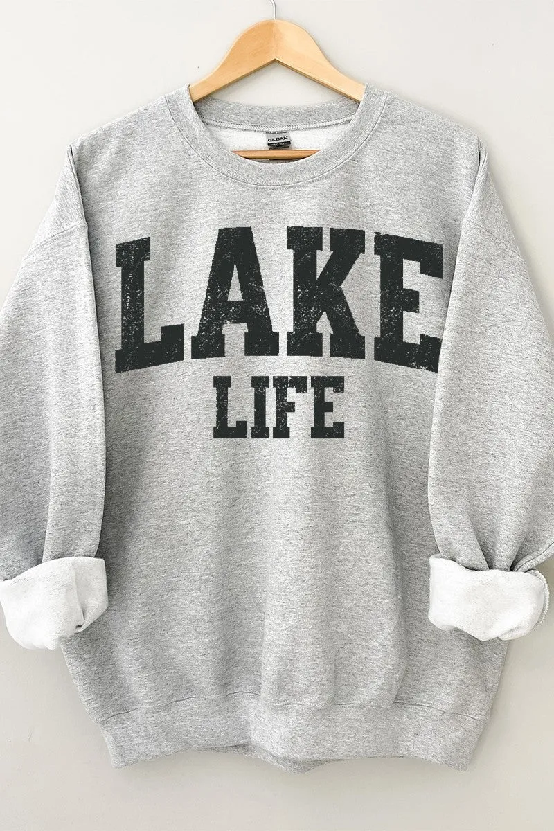 Lake Life Oversized Crewneck