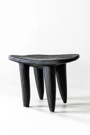 Large Black African Senufo Stool