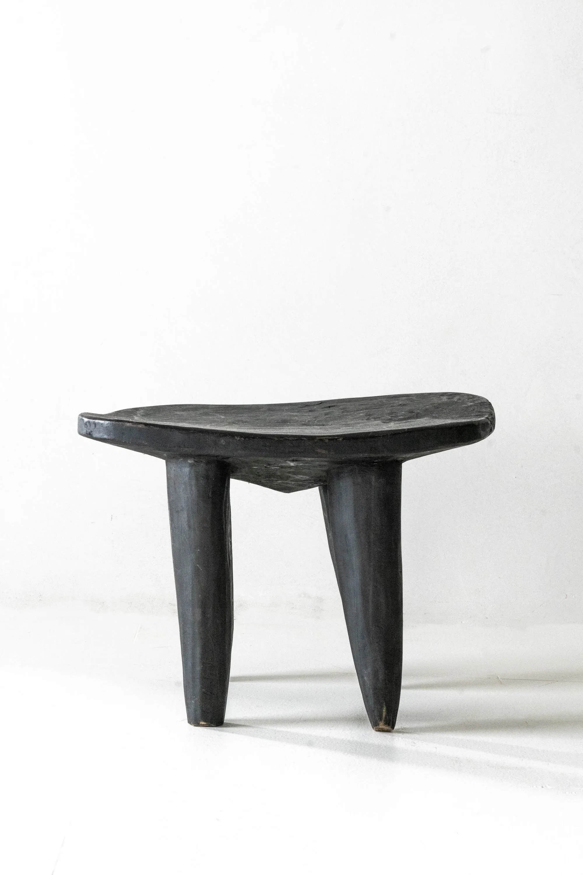 Large Black African Senufo Stool