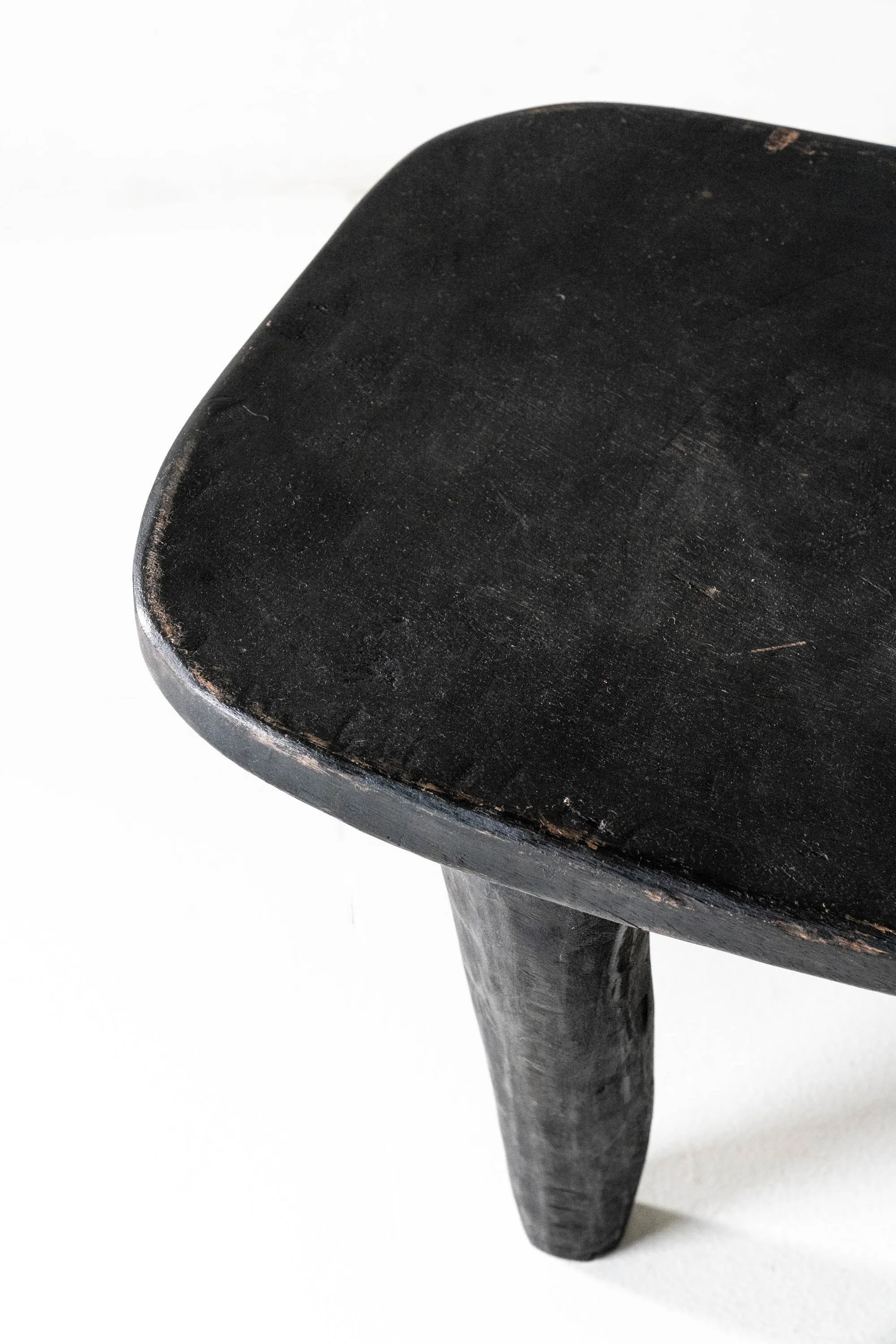 Large Black African Senufo Stool