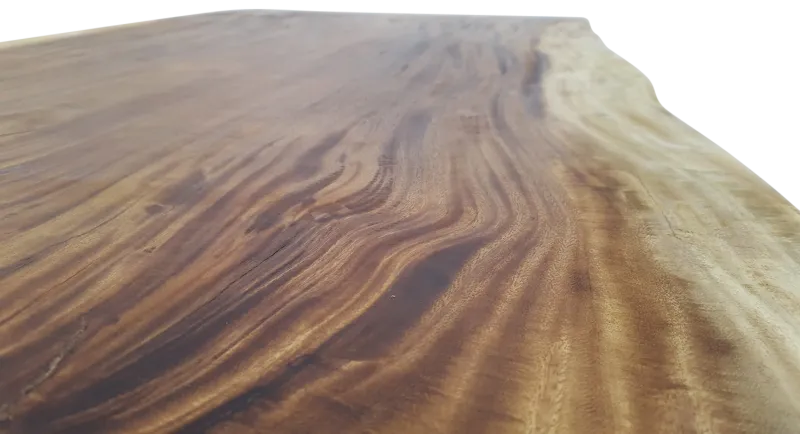 Live Edge Suar Table on wooden legs