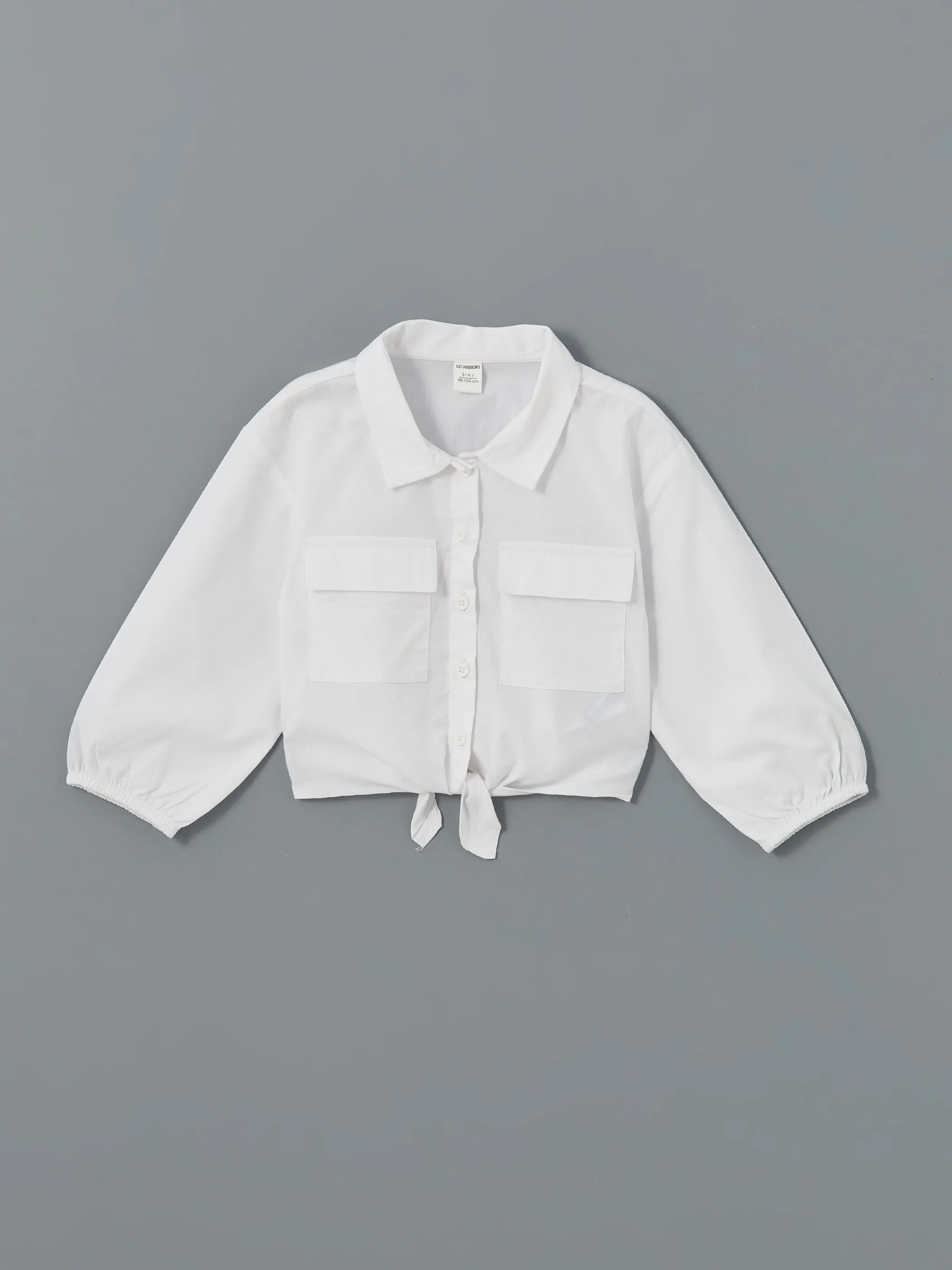 Long Sleeve Basic Girl Shirt
