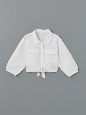 Long Sleeve Basic Girl Shirt