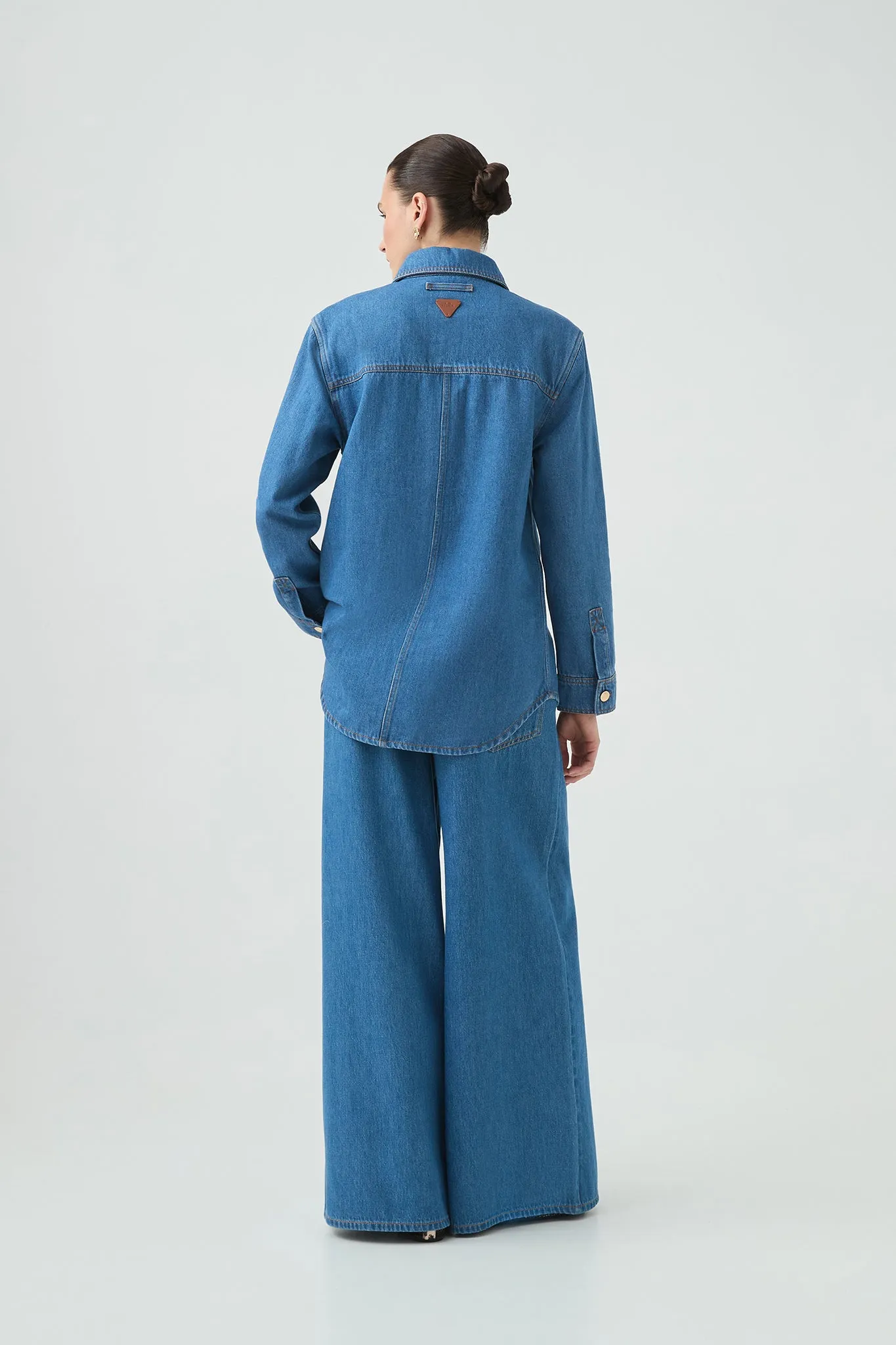 Long Sleeve Sunray Denim Shirt