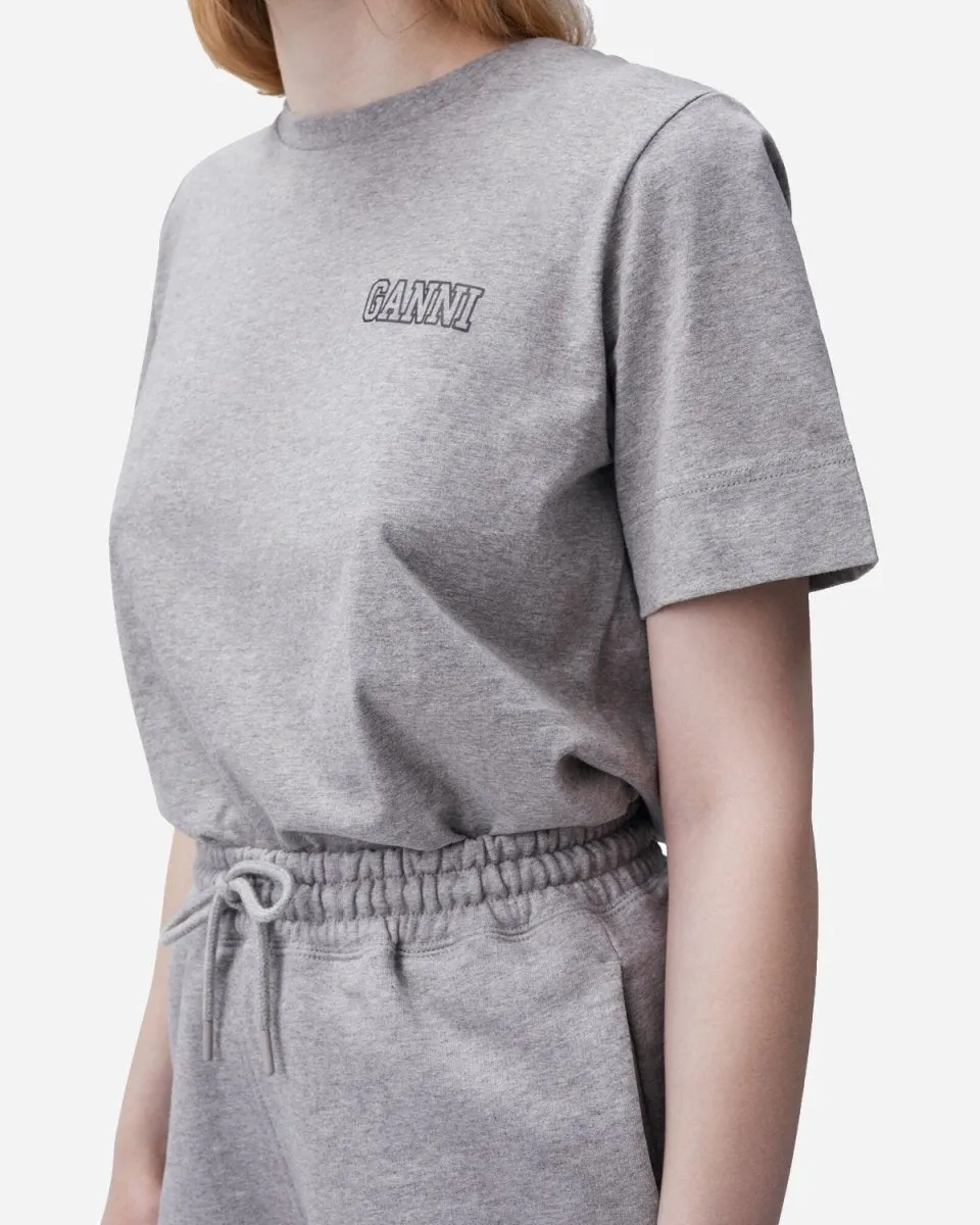 Loose Fit O-neck Jersey - Paloma Melange
