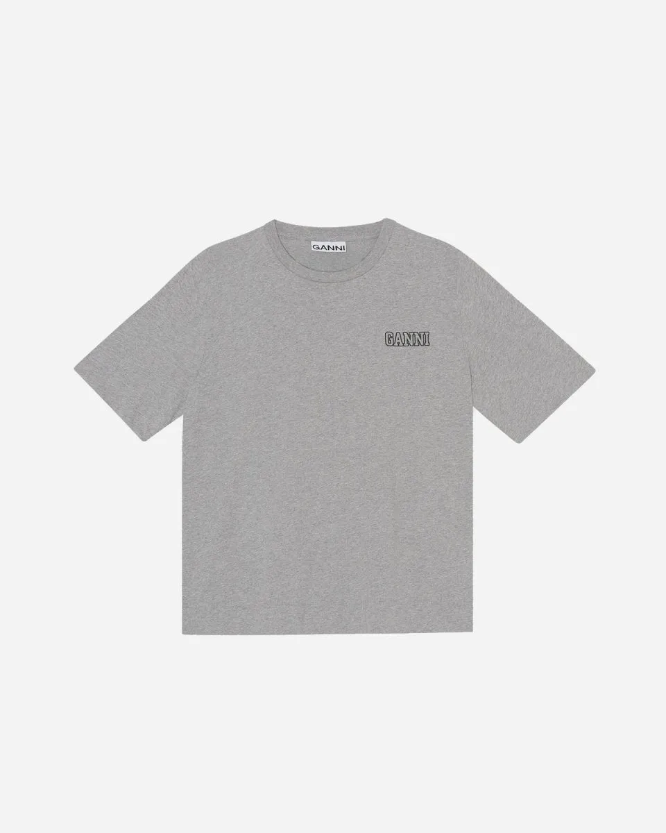 Loose Fit O-neck Jersey - Paloma Melange