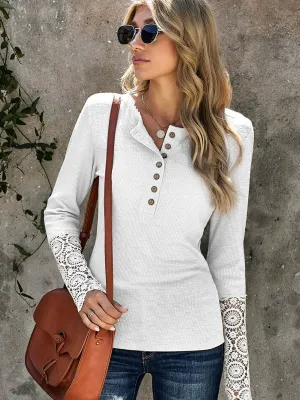 Loose Thin Long Sleeves Plus Size Casual T-Shirt All-Matching Bottoming Shirt for Women