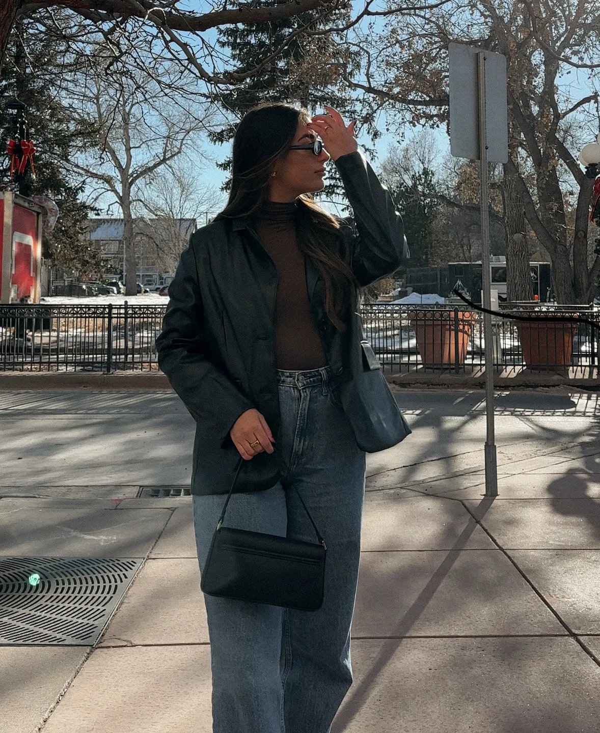 Lottie Leather Blazer - FINAL SALE