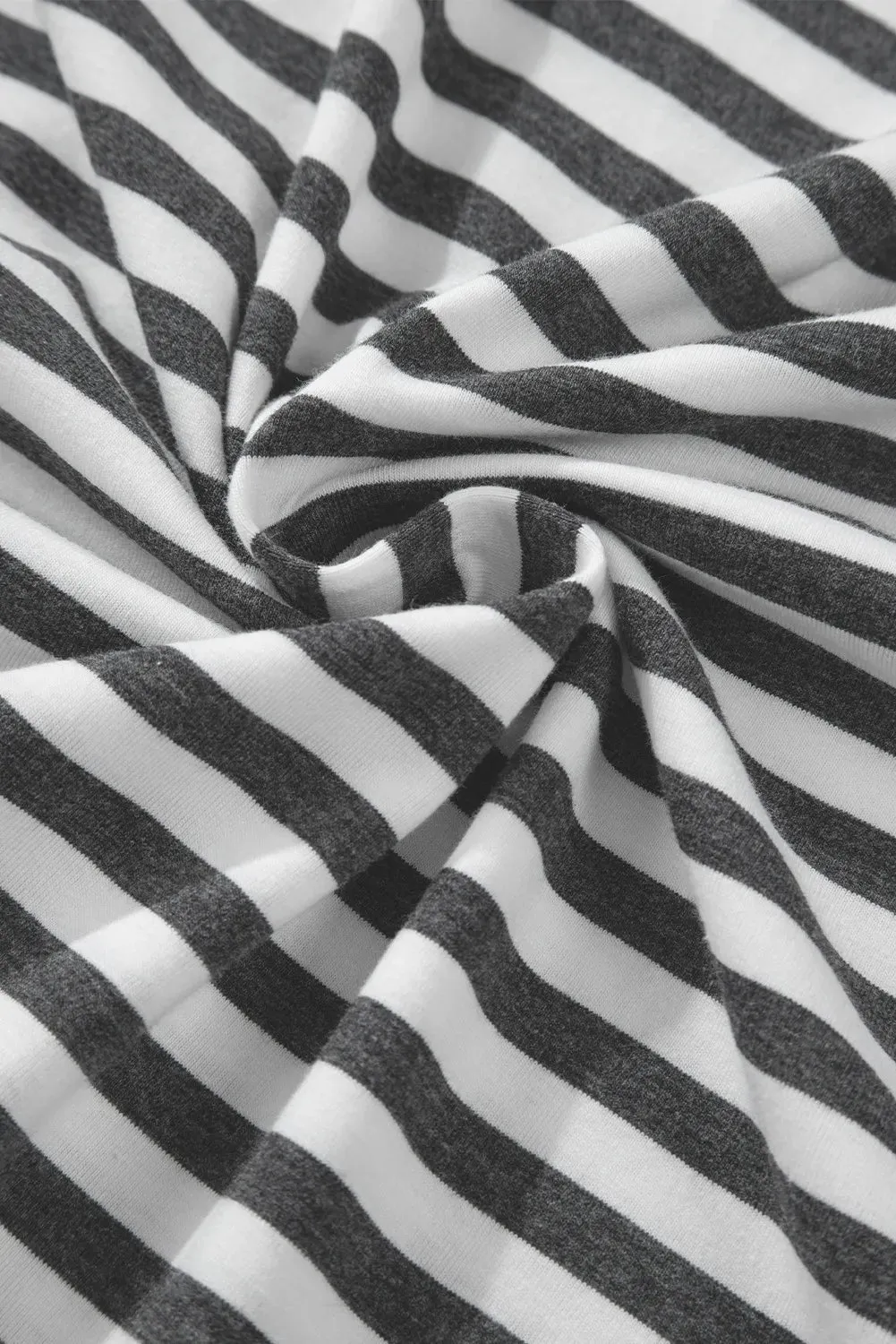 Lulu Striped Round Neck Long Sleeve Top